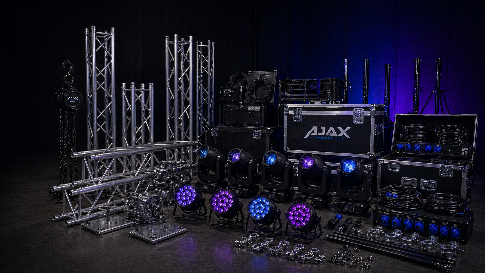 Ajax Productions hire inventory